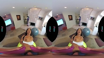 Jenna Foxx Gets Anal Pounding Over A Bed In Yoga Pants