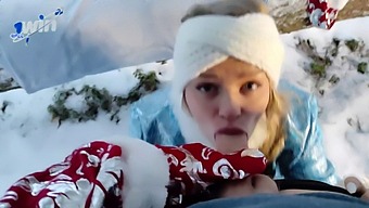 Pov Video Of A Steamy Encounter In The Snow