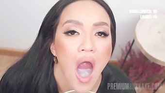 Asia Vargas Chokes On Massive Load Of Cum In Premiumbukkake Video