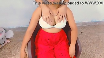 Landlady Surprises With Large Breasts During Unexpected Massage Session