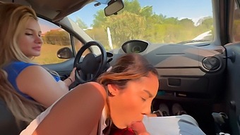 Two Girls Seduce Me In Their Car And Give Me Oral Pleasure Until I Climax