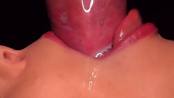 Intense Oral Scene With Condom Removal And Cum In Mouth