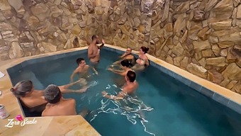 Our Friends And We Went To A Motel, Shared A Pleasant Meal, And Then Had Passionate Sex In Different Positions On A Red And See-Through Bed