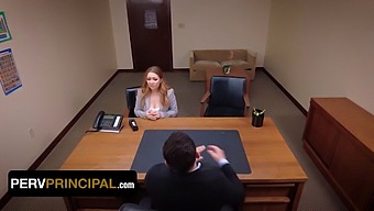 Kira Fox Visits The Principal'S Office Due To A Problem Involving Her Stepdaughter