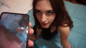 Teen Stepsister'S Jealousy Leads To Intimate Pov Photo Shoot And Oral Pleasure