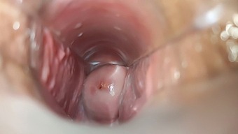 Intensive Nahaufnahme Der Vagina Beim Orgasmus