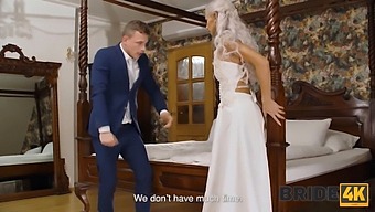 Braut Hochzeitstag Nimmt Mit Heißem Dreier Eine Unerwartete Wendung