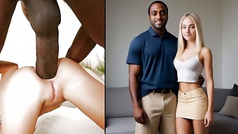 Ein Schwarzer Mann Verwöhnt Meine Schöne Frau Mit Seinem Beeindruckenden Penis In Größe
