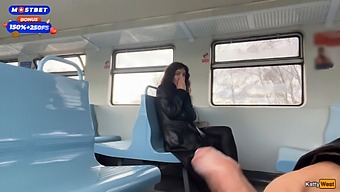 Public Train Adventure With A Kinky Stranger And A Steamy Cumwalk