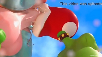 Prinzessin Rosalina Futa Bekommt Einen Heißen Blowjob Von Einer Geilen Schlampe.